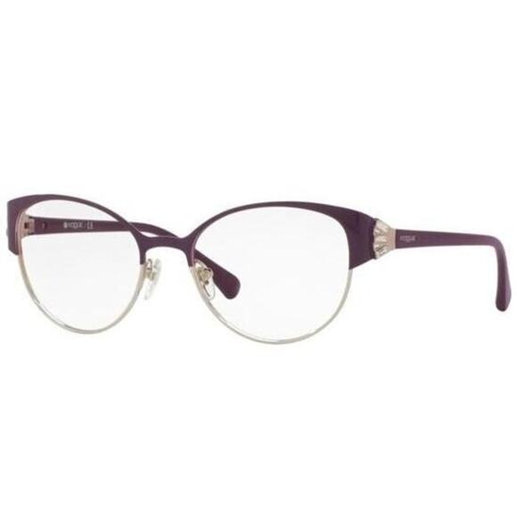 VOGUE VO 4015-B 5008 PURPLE CRYSTAL CATEYE EYEGLASSES 51-18-135